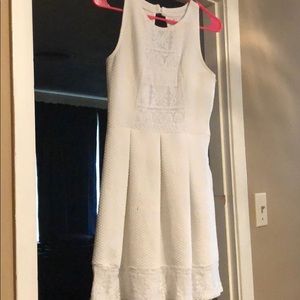Junior white dress